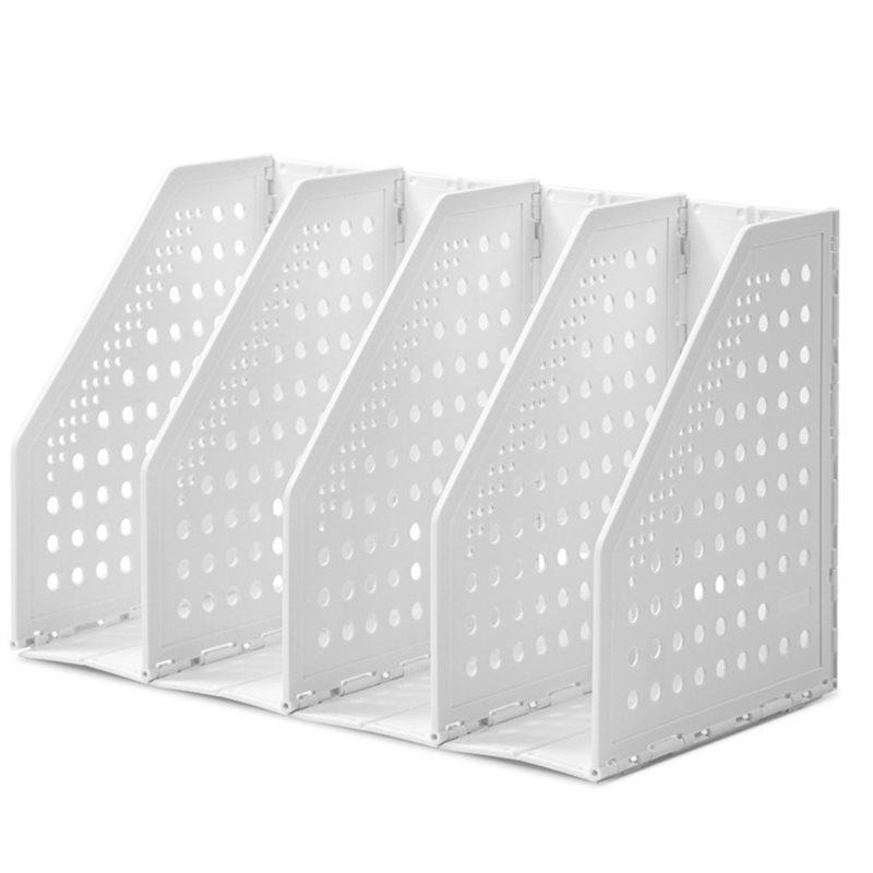 Grids Retractable File Holder Desktop Bookends Desk Organizer Magazine File Organizer DIY Book Organizer 3300₽