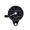 Universal Motorcycle Dual Odometer KMH Speedometer Gauge LED Backlight Signal Li