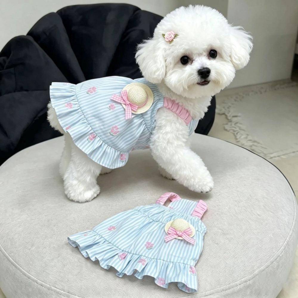 Breathable Cat Dog Dress Sleeveless Cat Dog Outfit Fashion Pet Sundress  Pet Supplies