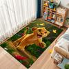 Lion Cub Playing Print Carpet for Living Room Bedroom Sofa Creative Doormat Home Decor Area Rugged Non-slip Mat Luxury Gift