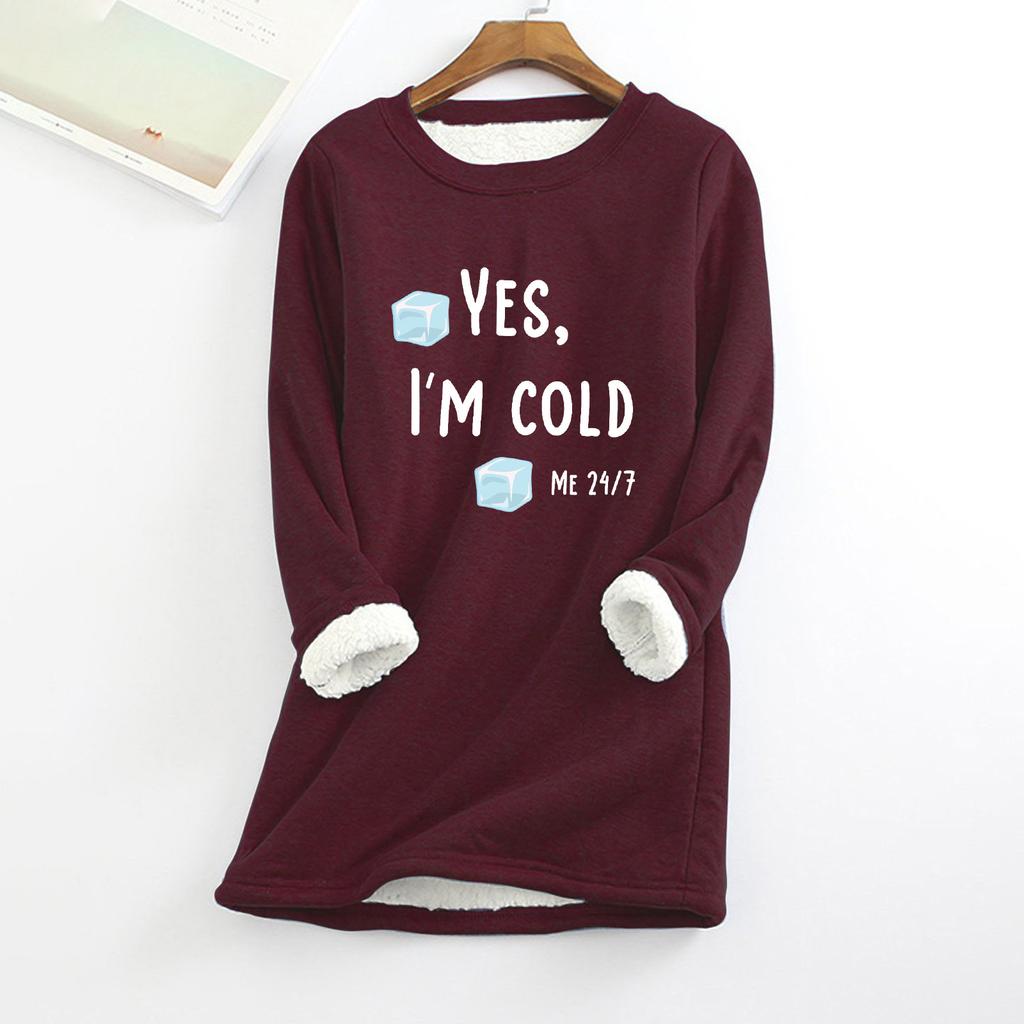 Women's Autumn Winter Plus Size Loose Thickened Velvet Warm Bottoming Shirt Top