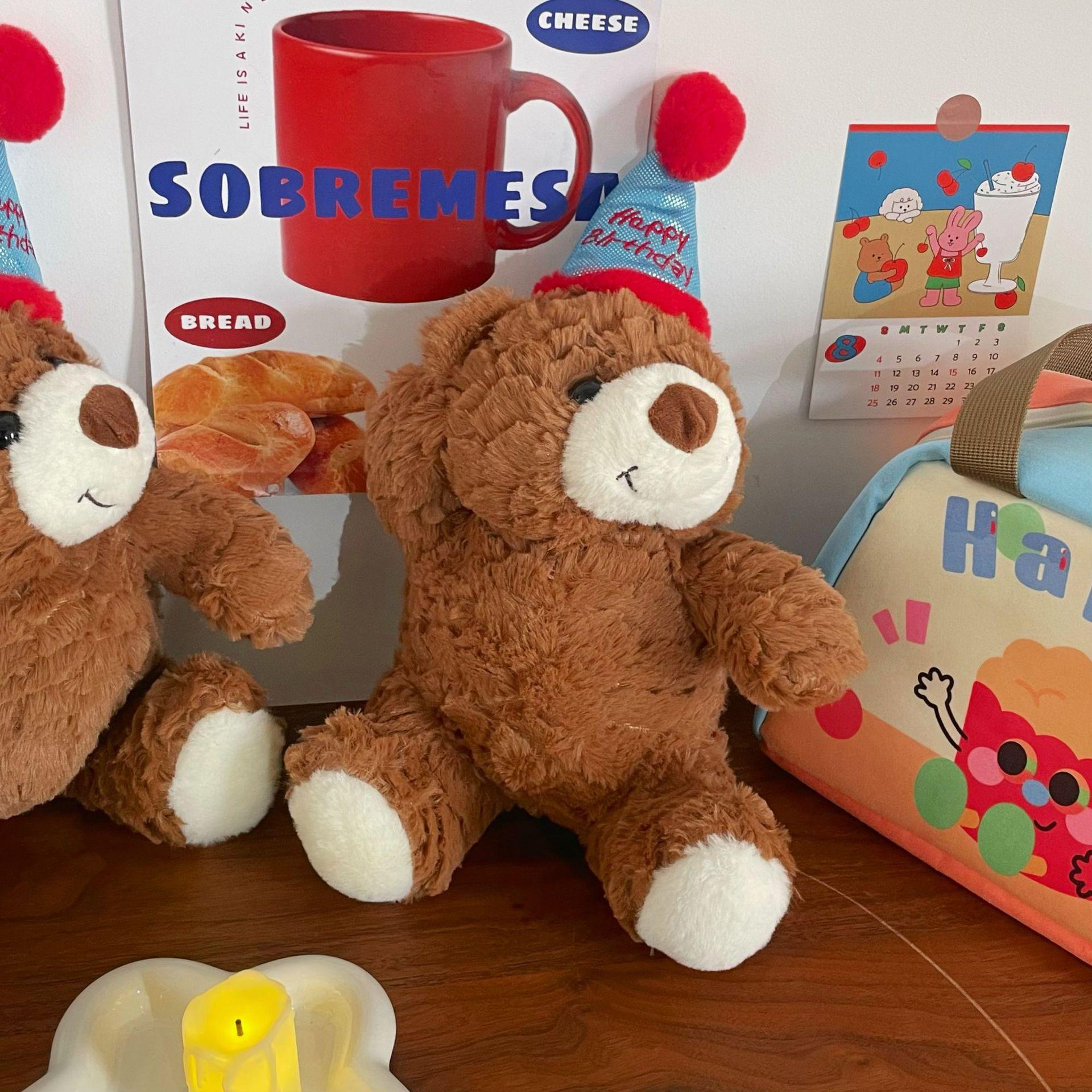 

Happy Birthday Teddy Bear Plush - Cute Pillow, Couple Decor, Home Ornament 40 cm