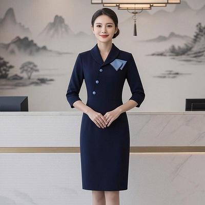 Women's Seven-Quarter Sleeve Professional Dress