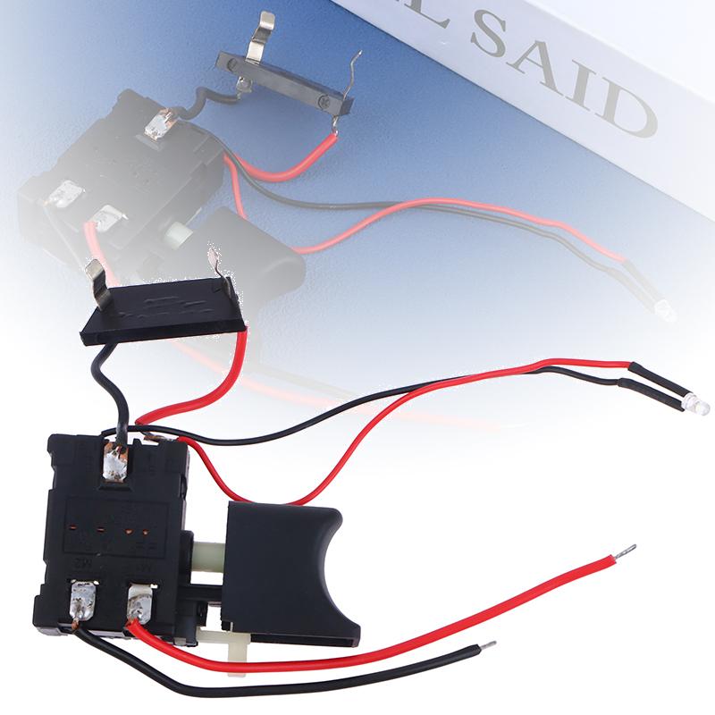 1pc Lithium Electric Drill Switch Electric Drill Dust-proof Speed Control Button Cordless Electric Drill Switch