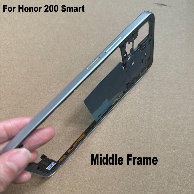 For Huawei Honor 200 Smart Middle Frame Faceplate Housing Chassis Front LCD Bezel Repair Parts Replacement