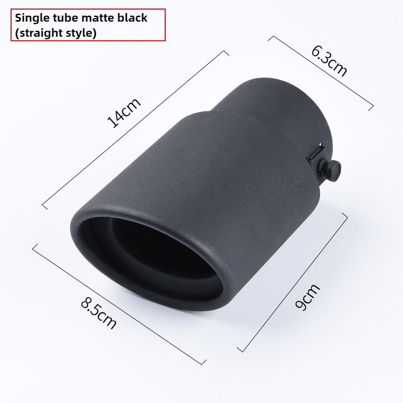 Universal Stainless Steel Exhaust Tip - Straight/Curved Muffler Pipe for Car Tail Throat Decoration