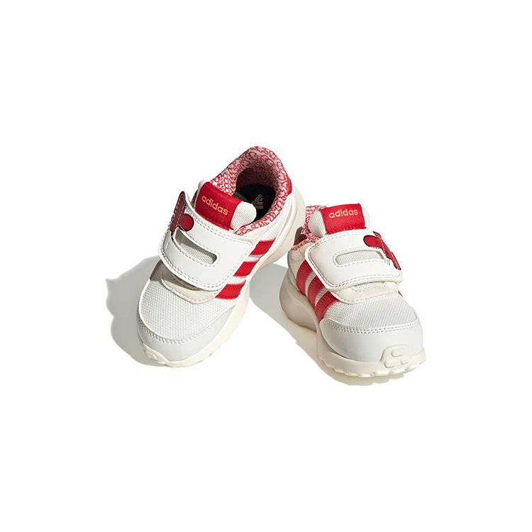 adidas Neo Run 70S CNY AC Anti-Slip Wear-Resistant Low-Top Sports Casual Shoes White Red Infant And Toddler IE4263