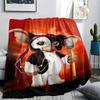 1pz Coperta in Flanella con Stampa Gizmo Gremlins, Alta Qualità per Tutte le Stagioni, Decorazione per la Casa, Calore e Comfort, Perfetta per Regali di Natale