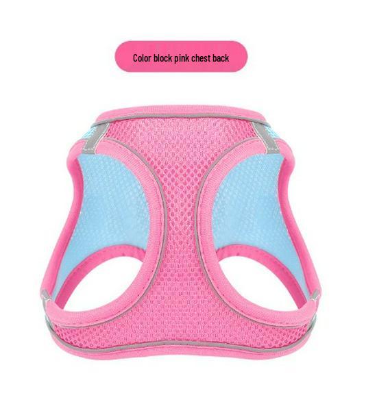 Reflective Vest-Style Pet Harness with Leash - Breathable for Cats & Dogs