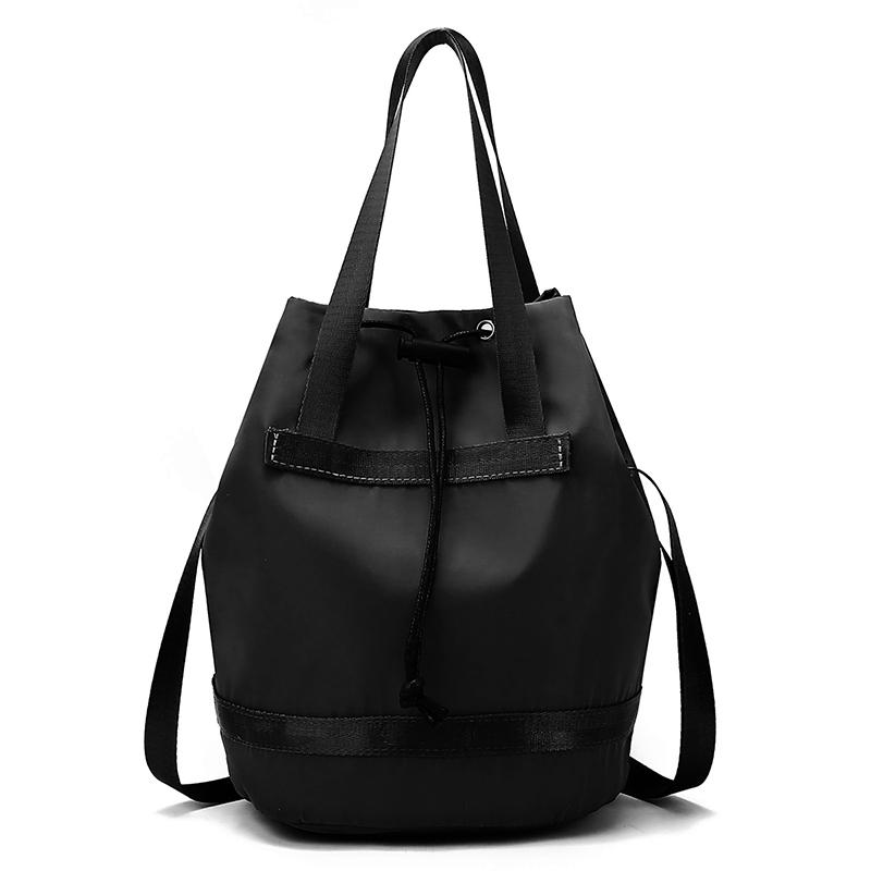 Drawstring pleated shoulder bag travel travel leisure cross-body bucket bag