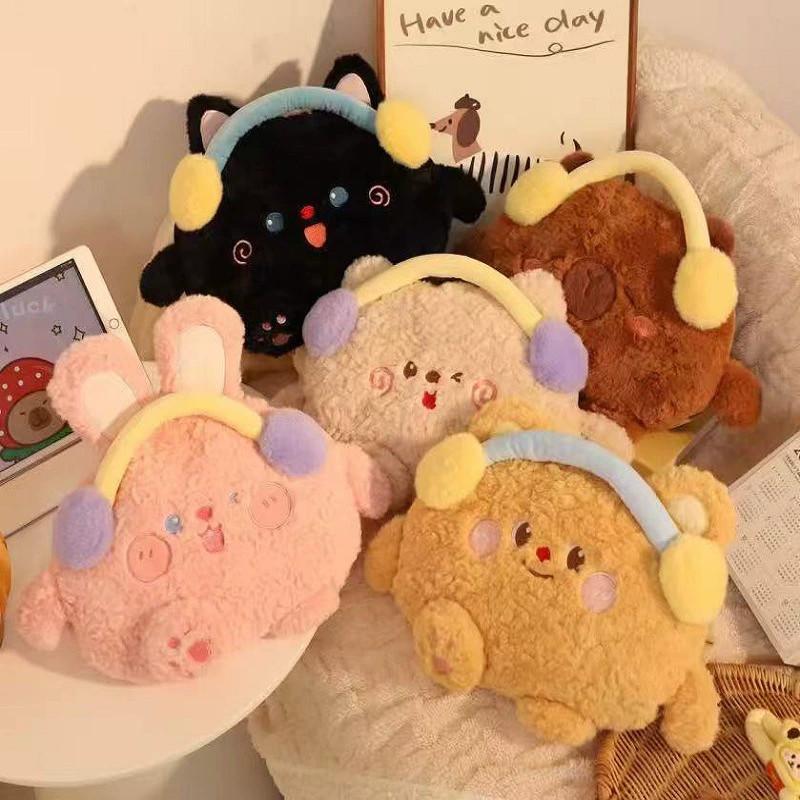 Rechargeable Electric Hot Water Bag With Cute Plush Cover For Cold Weather Comfort