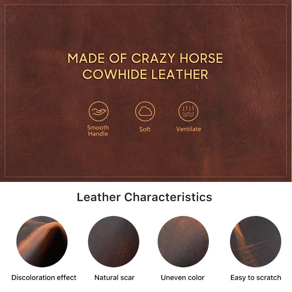 A5Laptop Notebook Case Handmade Genuine Leather With Multiple Card Fountain Pen Positions School Office Supplies Stationery