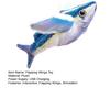 Yousheng 1Pc/2Pcs Interactive Flapping Wings Fish Cat Toy Electric Touch Activated Plush Fish with Sound Rechargeable Chirping Toy for Indoor Cats
