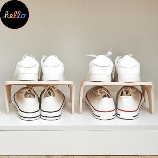 Praktischer Schuh-Organizer, einzigartiges Design, verformungssicheres, wasserdichtes Schuhregal mit zwei Regalen