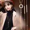 Design Contemporary Korean Tassel Necklace With Geometric Elements For Fashion Womens