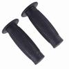 7 8in 1in Universal Easy To Hold Hand Grips Vintage Motorcycle Handlebars Black