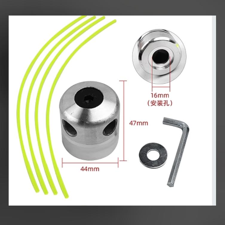 1Pcs Aluminum Grass Trimmer Head Replacement Parts With 4 Lines Brush Cutting Head Mower Accessories For Lawn