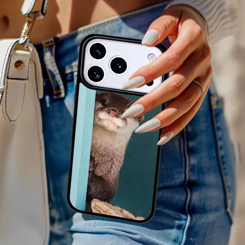 Sea Otter Animal Phone Case For iPhone 17 Air 14 15 13 12 Max Cover For Apple 16e 11 Pro Max Plus Coque