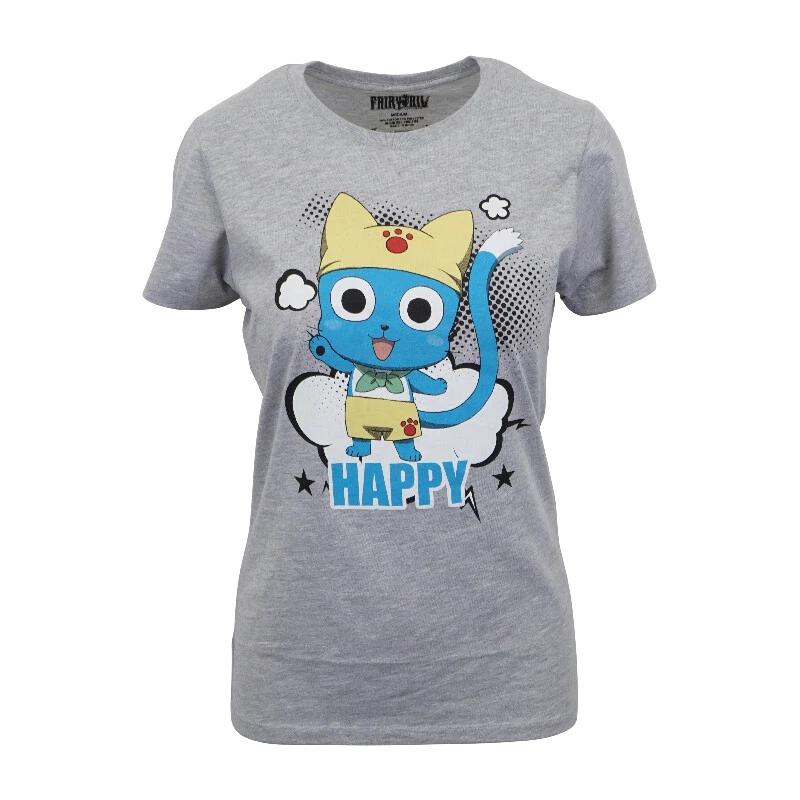 FAIRYTAIL WOMENS HAPPY CAT T SHIRT XXL