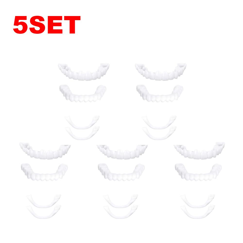 1 Pairs Dentures Teeth Denture Care Temporary Teeth Upper False Tooth Cover Snap