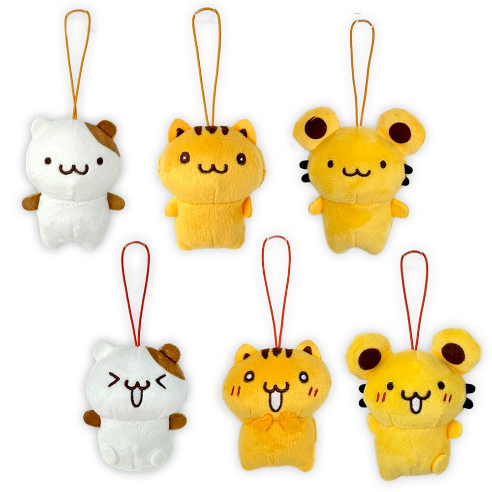 Pompompurin Team Purin Various Face Mascot Plush Toy Collection Official of (Set 6)