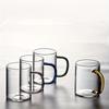 6pcs Glass Cups With Handle High Borosilicate Glass Water Cup Iced Coffee Cups 10.14oz Drinking Glasses For Juice Milk Tea And More Summer Winter Drin