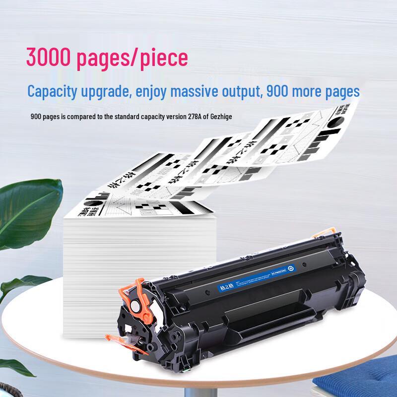 GEZIGE Cartucho de Tóner Negro Compatible CE278A Paquete de 2