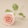 Handmade Crochet Bouquet 45cm Length Knitting Flowers Creative Crochet Flowers  Wedding Gift