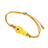 Playful Fish Designs Handwoven Chain Bracelet Flexible Sizing Stainless Steel Jewelry Portable Multicolor Addition