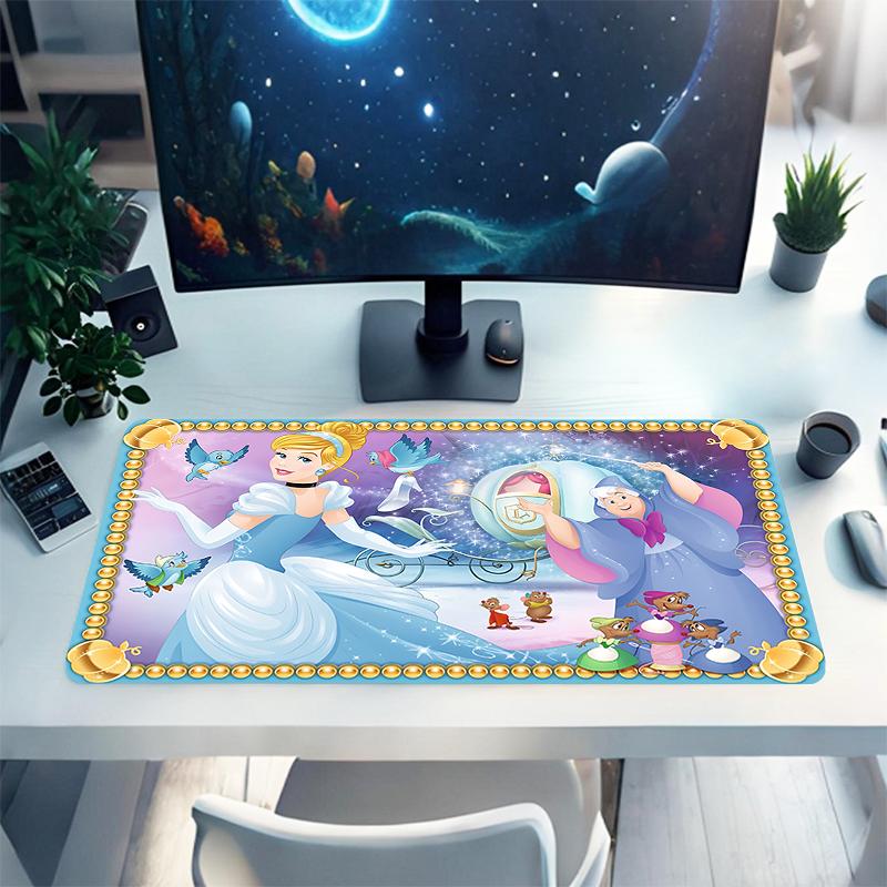 1Pc Cinderella'S Journey Gaming Mouse Pad Keyboard Desk Mat Non-slip Rubber Lock Edge Waterproof Computer Mousepad for Office Home Decor Ey112
