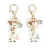 Horse Keychain with Rainbow Finish for Automobile Key Enhancement Bag Decoration and Personalize Styles