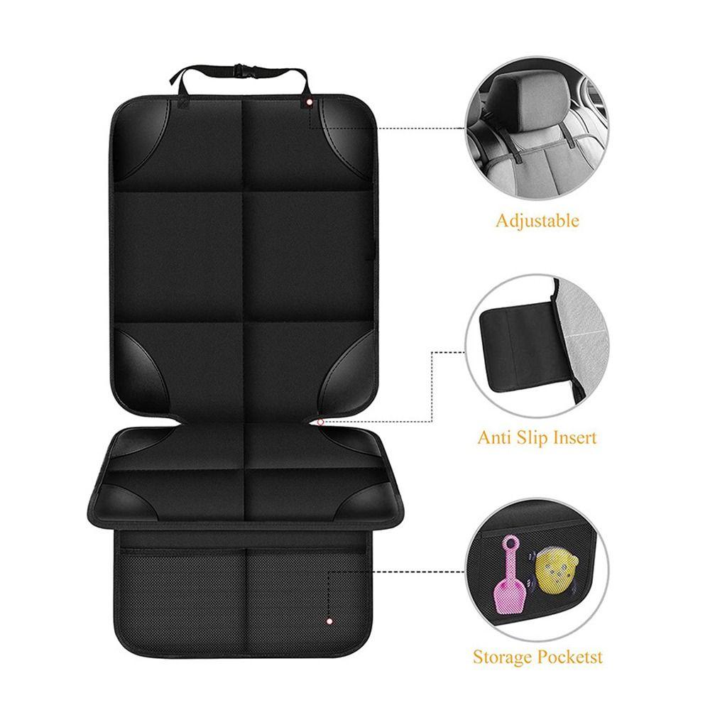 Protector impermeabil pentru scaun auto Plasă anti-alunecare Buzunare de depozitare Covoraș de protecție pentru scaun Tampoane groase Colțuri întărite din piele spate