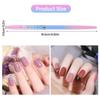 3pcs Metal Nail Art Clean Up Brushes  For Cleaning Polish Mistakes On The Cuticles