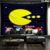 Pac-Man Custom Name Wall Tapestry Aesthetic Wall Hanging Printed Fabric Blanket Decorative Tapestries for Bedroom Living Room Home Decor