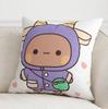 Office Living Room Home Pillowcase Kawaii Cartoon Bear Pattern Pillowcase Car Ornaments