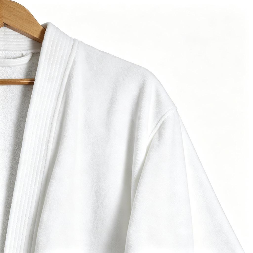 Unisex Cotton Hotel Bath Robe,Soft Absorbent Adult Bath Gown For Hotel Homestay Home All‑Season Use