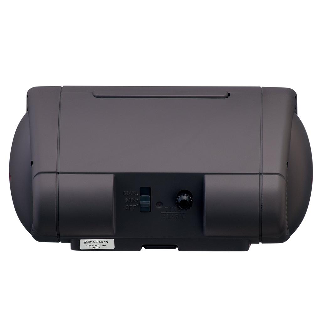 Seiko Clock Alarm Clock Analog Loud Bell PYXIS Raiden Gray NR447N SEIKO