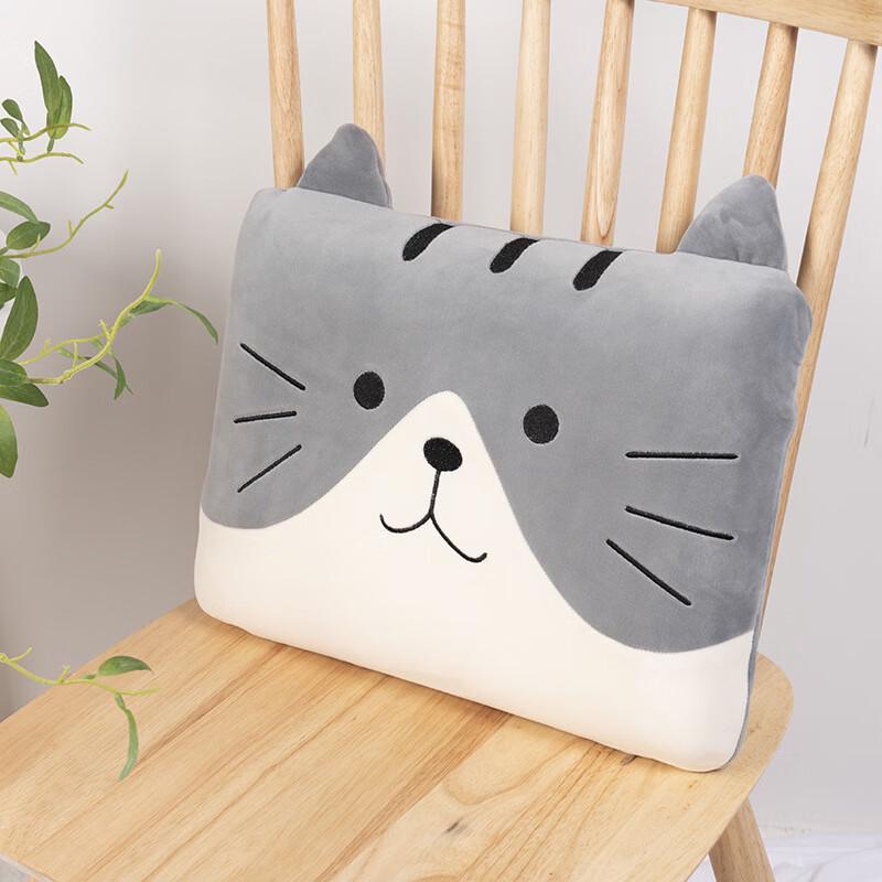Changbaosen F15 Cartoon Cat Nap & Lumbar Support Pillow