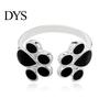 Moda Śliczne kobiety Pet Cat Dog Puppy Paw Print Otwieranie Ring Finger Biżuteria Prezent