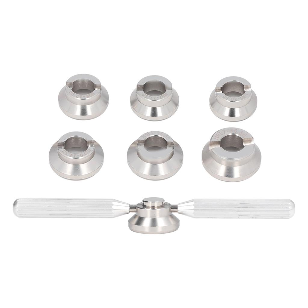 Uhr Opener Fix 7 Dies Öffnen Werkzeuge Stahl Getriebe Zurück Abdeckung Uhr Reparatur Kit Aluminium Legierung für