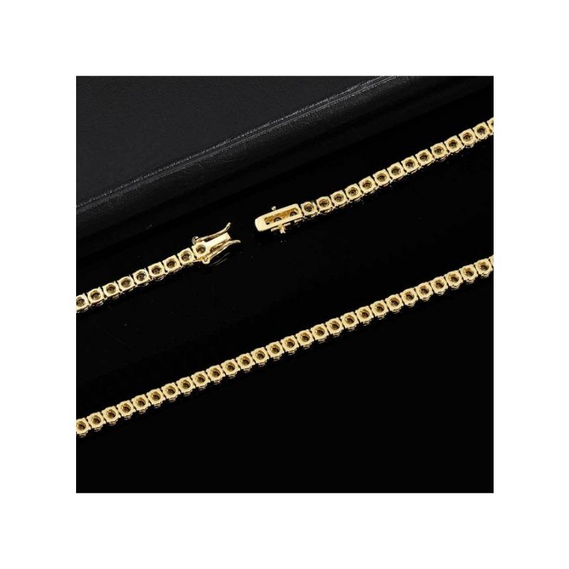 5mm European and American New Hip Hop Jewelry Zircon Necklace Men's Fashion Brand Personalized Accessories Chain Men's Necklace
