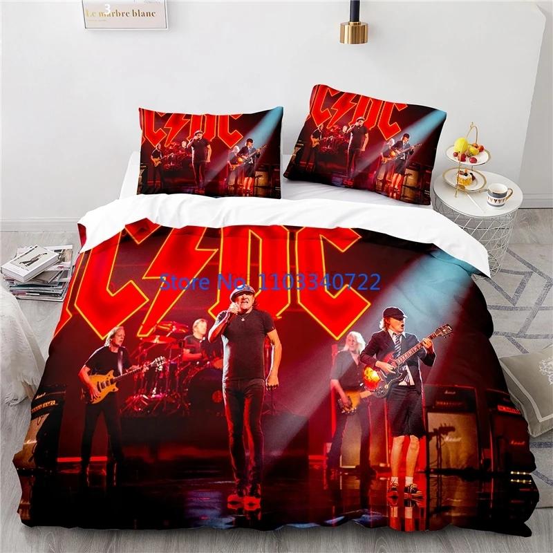 Australia AC DC Music Brand Bedding Set Printed Duvet Cover Set 3D Print Comforter Cover Bedclothes for Boy Girl Sets Decor