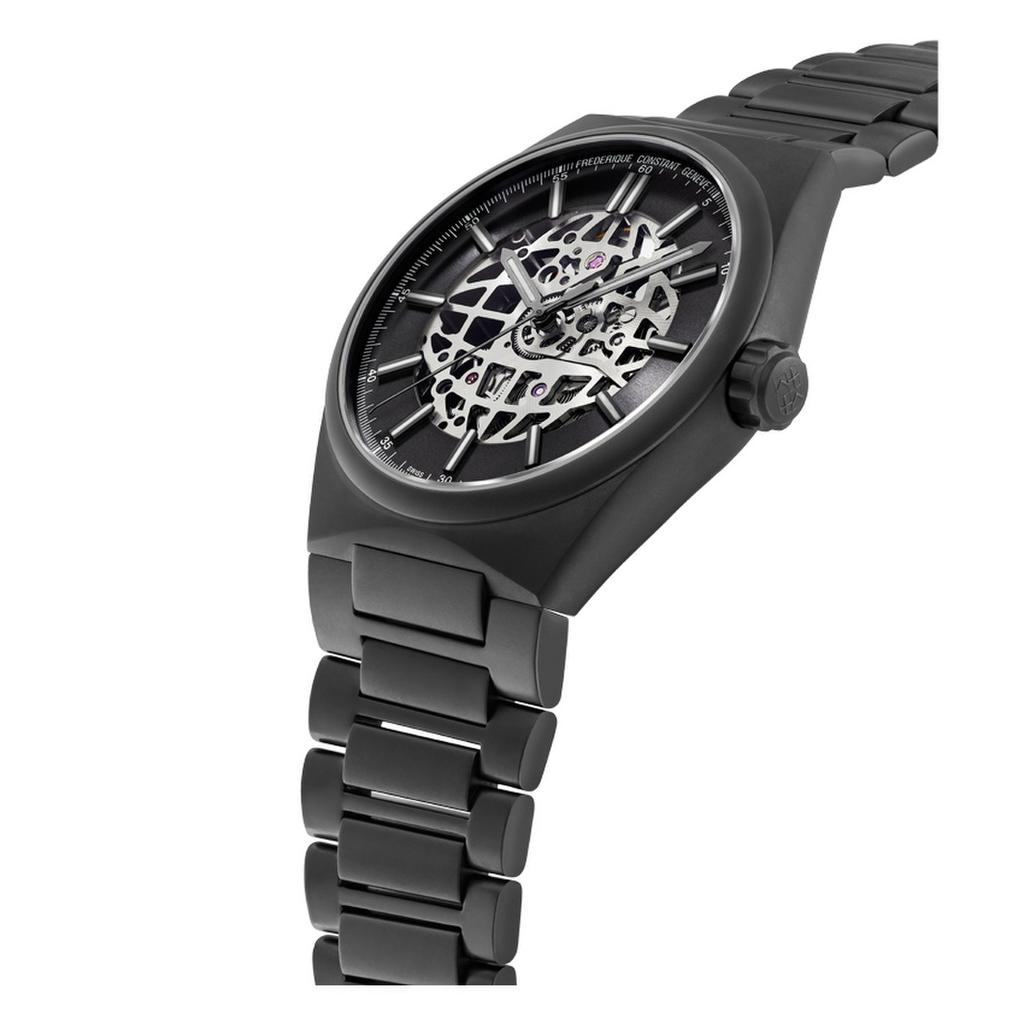 Frederique Constant Highlife Automatic Skeleton Dark Grey Titan Tone Dial Integrated Stainless Steel Bracelet Men's Watch (FC-310DGSKT4TNH6B)