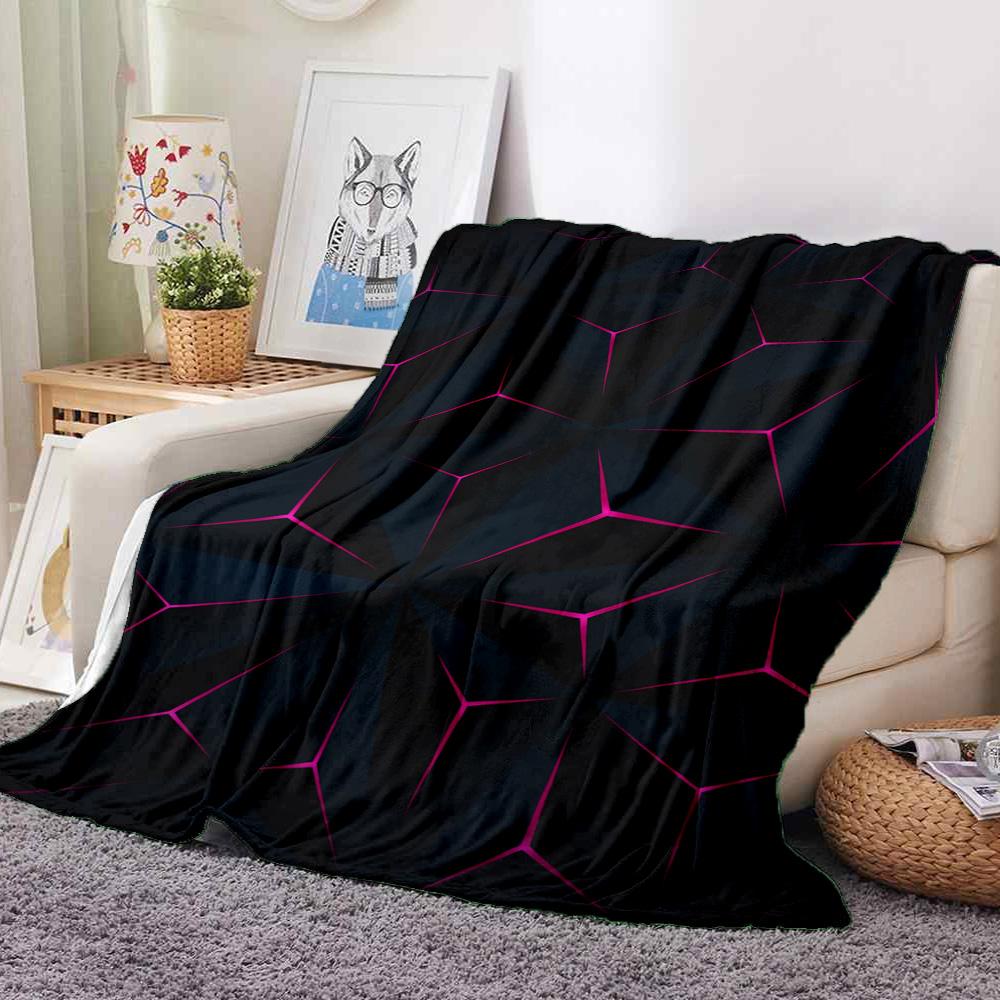 Geometric Flannel Blanket Throw Blanket Soft Warm Sofa Bed Camping Car home Decor Unique Christmas Gift C9302664
