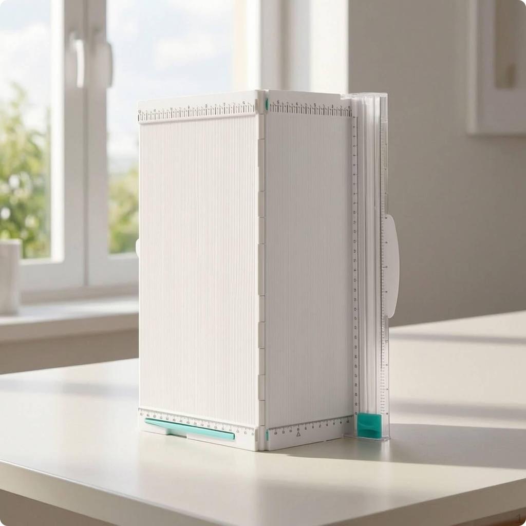 Foldable Folding Paper Cutter | with Positioning Ruler, for Scrapbooking