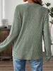 2025 Autumn/Winter Women's Solid Color Button Loose Long Sleeve T-Shirt