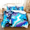 Anime Helluva Blitzo Boss Bedding Set Duvet Cover Bed Set Quilt Cover Pillowcase Comforter King Queen Size Boys Adult