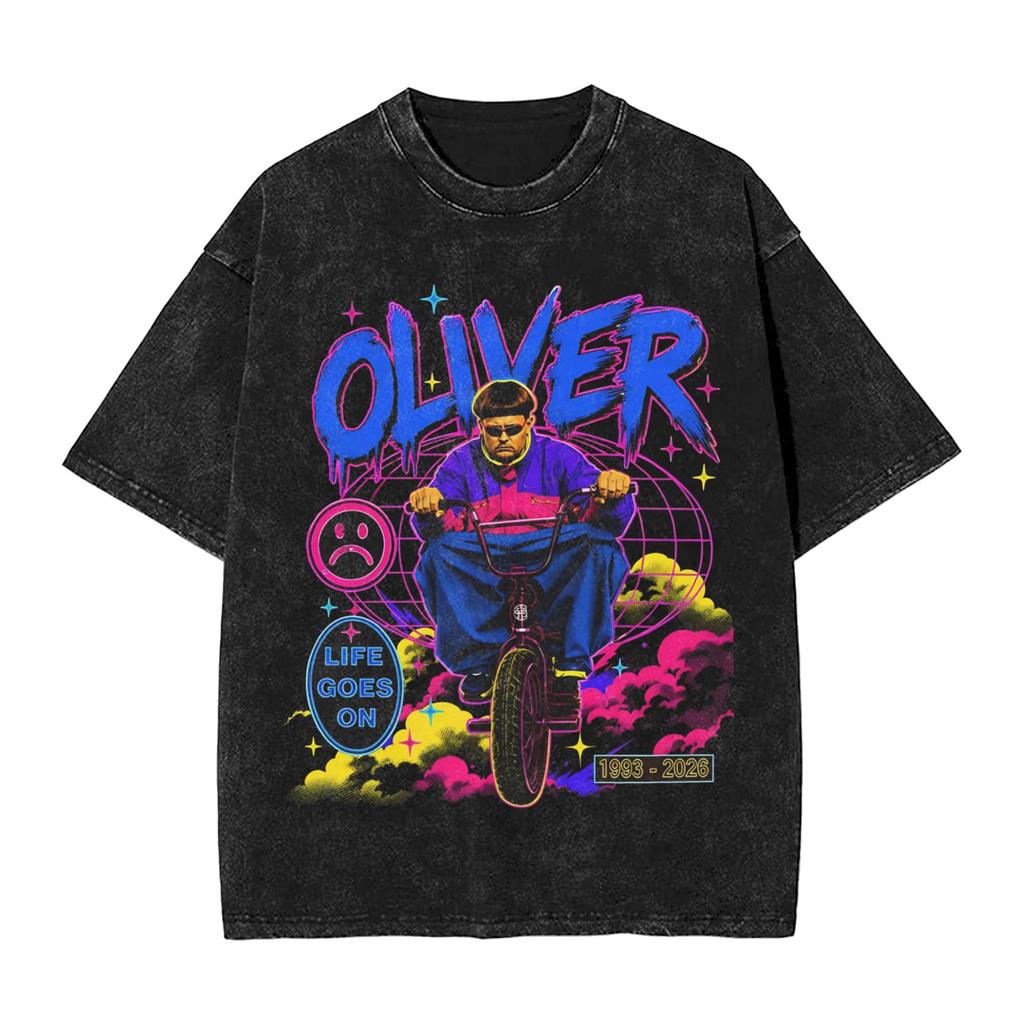 RIP Oliver Tree Memorial T Shirt Hip Hop Washed Cotton Oversize TShirt Vintage for Men Women Streetwear Graphic Printed Tees