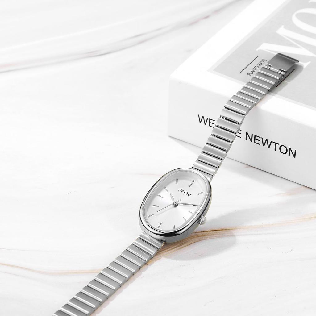 Women's Analog Waterproof Stainless Steel Watch One Size Fits All Belt Oval Simple Casual Business Fashion Watch Women's Accessories - Birthday