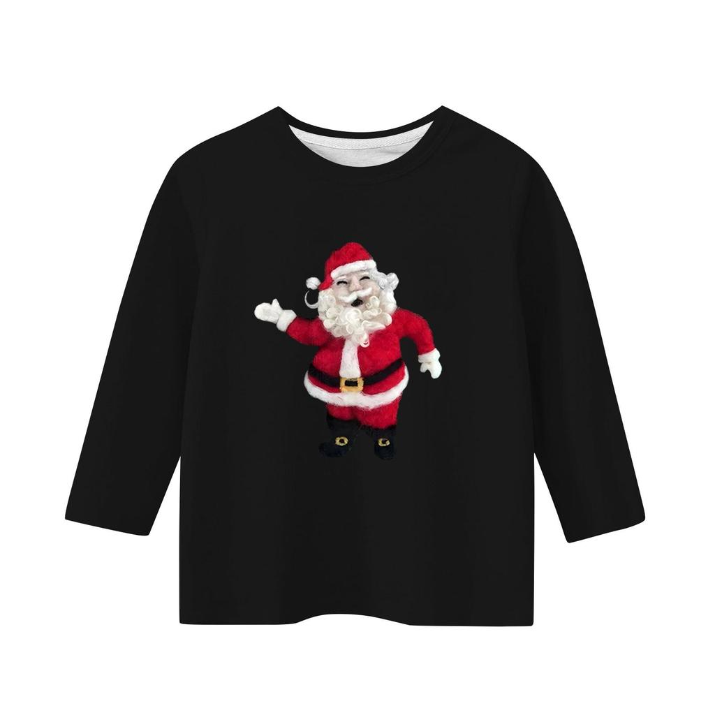 Children's 3/4 Sleeve Independence Day Printed Round Neck Casual T-shirt